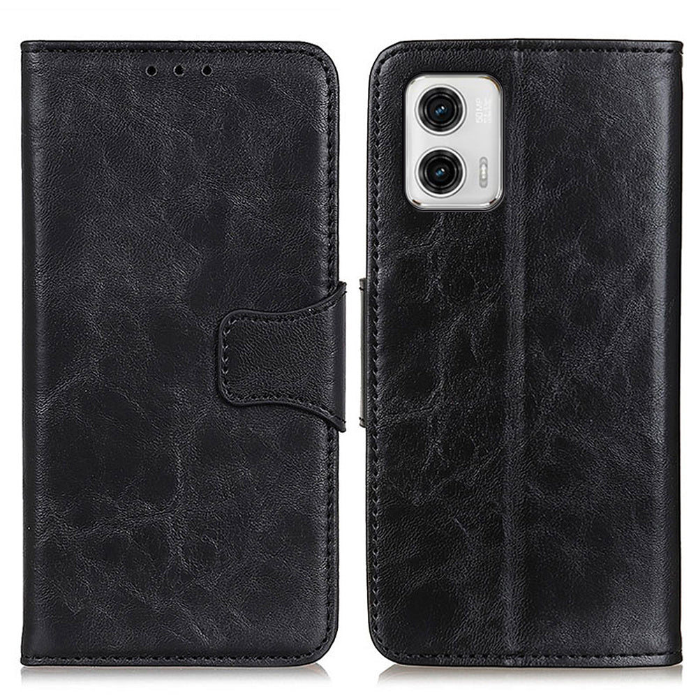 For Motorola Moto G73 5G Mobile Phone Stand Case Crazy Horse Texture Split Leather Wallet Cover For Motorola Moto G73 5G Mobile Phone Stand Case Crazy Horse Texture Split Leather Wallet Cover
